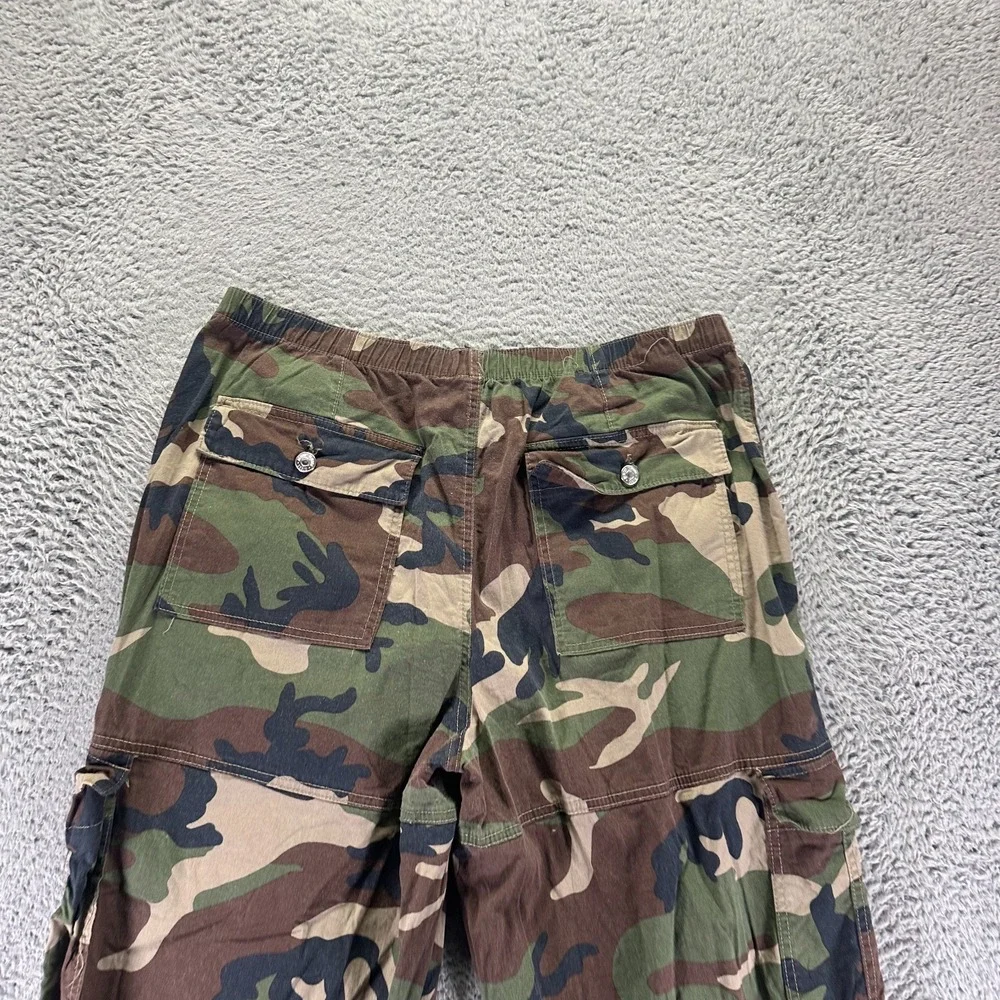 Almost Famous Pant Mens XL Brown Camouflage Cotton Cargo Straight Combat Stretch